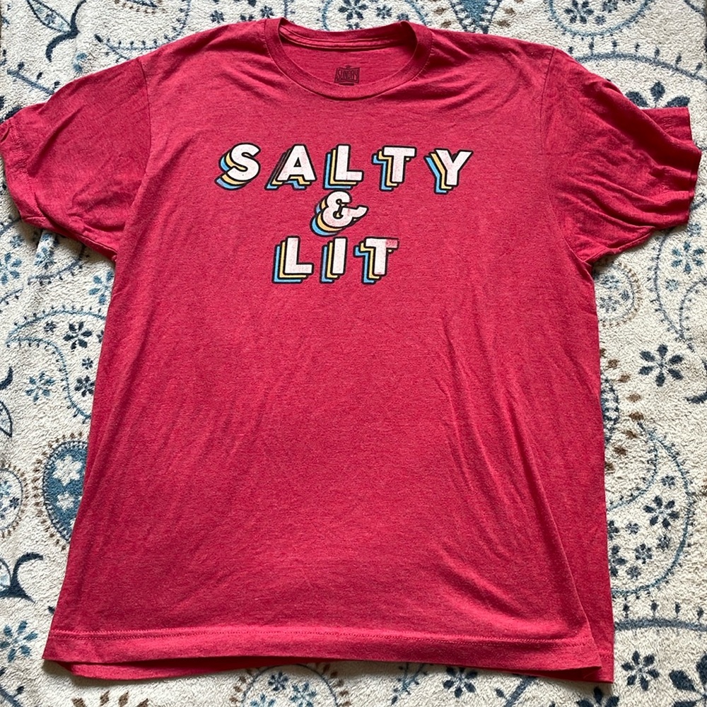 Salty + lit tee